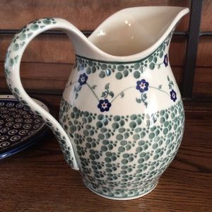 Polish Pottery large Pitcher